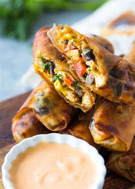 Southwestern Egg Rolls Baked Or Fried How To Freeze