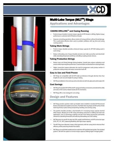 Multi Lobe Torque Mltâ ¢ Rings Applications And Advantages