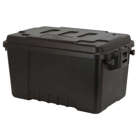 Plano Storage Trunk Chest Box Luggage Black Military Footlocker Small