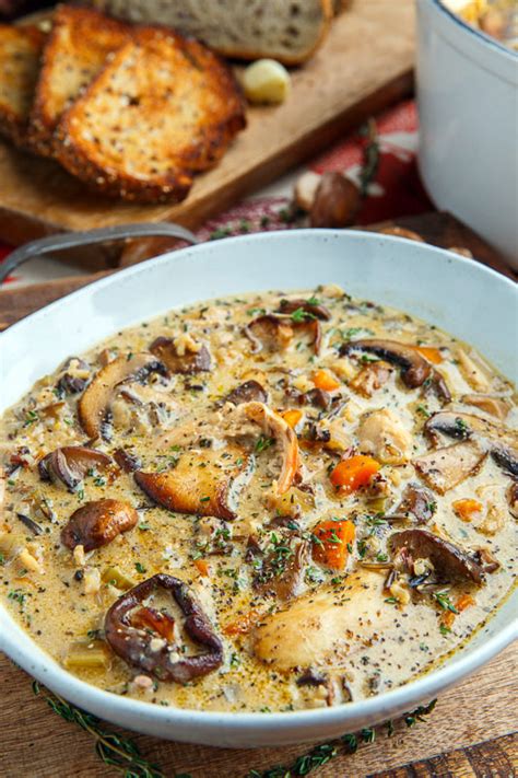 Creamy Mushroom Chicken And Wild Rice Soup Recipe On Closet Cooking