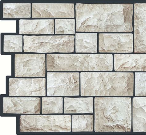 Grey Faux Cut Stone 32 Ft X 16 Ft 96cm X 48cm Pvc 3d Wall Panel