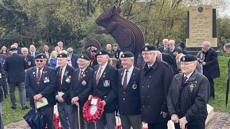 Members Of The Desert Rats Gather For Dedication Service At The