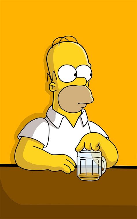 Homer Bar Beer Duff Homero Lossimpsons Minimalist Simpson