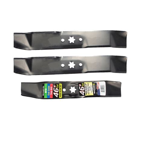 Maxpower 561540 Mower Blade Set 46 Mulching For Riding Mowers