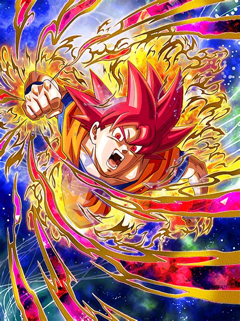 State Of God Super Saiyan God Goku Dragon Ball Z Dokkan Battle Wikia