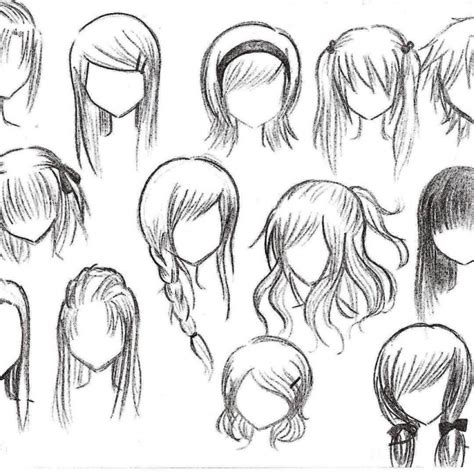 Anime Hairstyles Female Draw Anime Hair 23 Long Locks Flowing