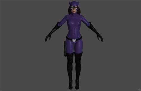 Batman Arkham Knight Catwoman 90s Xps Only By Lezisell On Deviantart