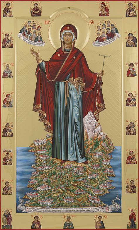 Παναγία η Ηγουμένη Αγίου Όρους Theotokos The Abbess Of Mount Athos