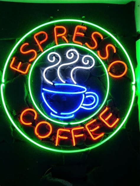 New Espresso Coffee Cafe Shop Open Neon Sign 24x20 Ebay