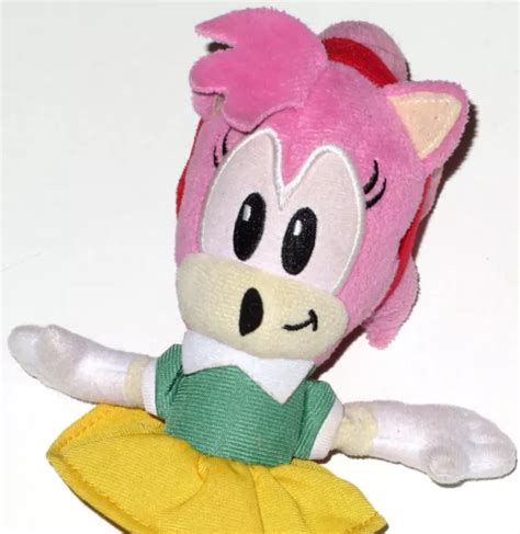 2011 9and Tails Jazwares Amy Rose Sonic The Hedgehog Plush Sega Toy Doll