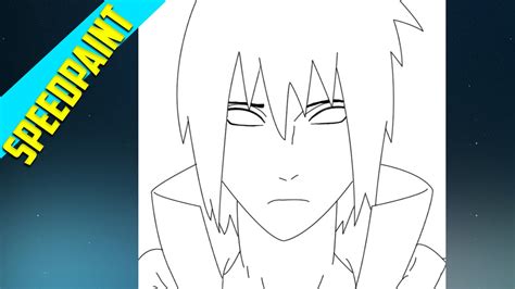 How To Draw Anime Characters Speedpaint Uchiha Sasuke