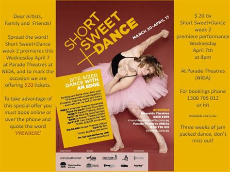 short sweet dance offer dance informa magazine