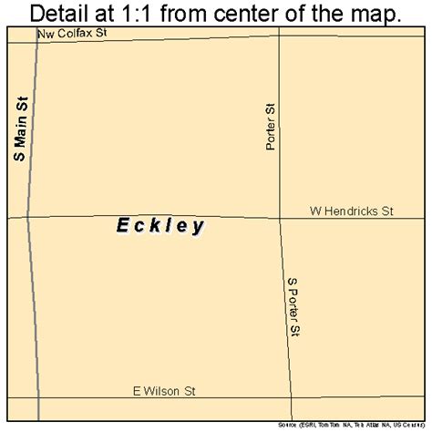 Eckley Colorado Street Map 0823025