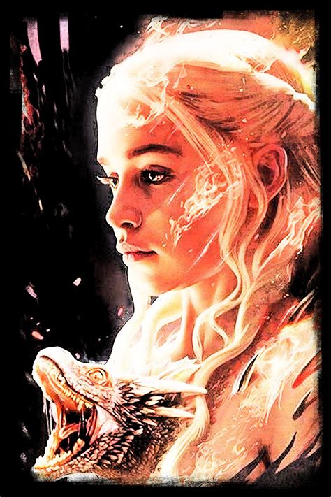 Daenerys Targaryen Game Of Thrones Wall Art Canvas Print Various Sizes