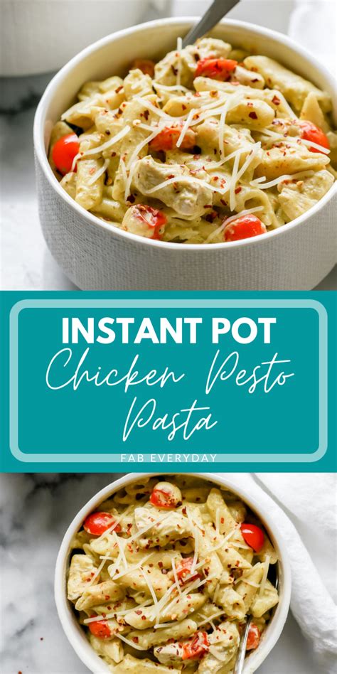 Instant Pot Chicken Pesto Pasta Fab Everyday