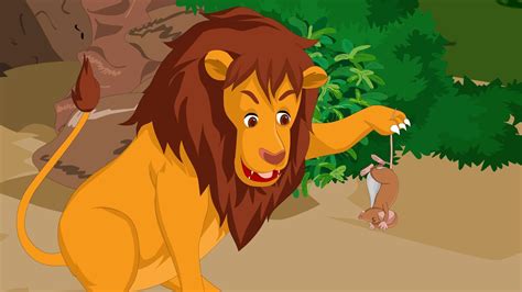 The Lion And The Mouse Story English Kids Story Kidklub Youtube