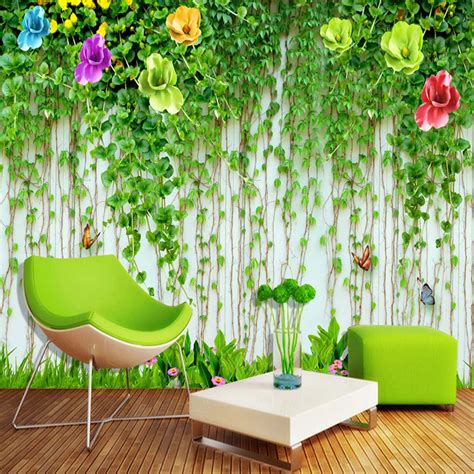 Flower Wall Wallpaper Buy Custom Any Size 3d Wall