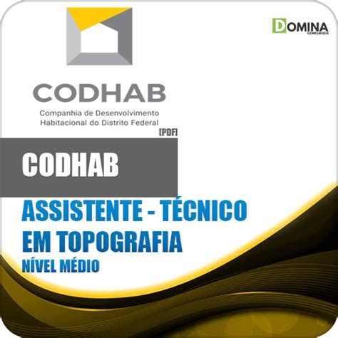 Apostila Codhab Df 2018 Ass Técnico Em Topografia