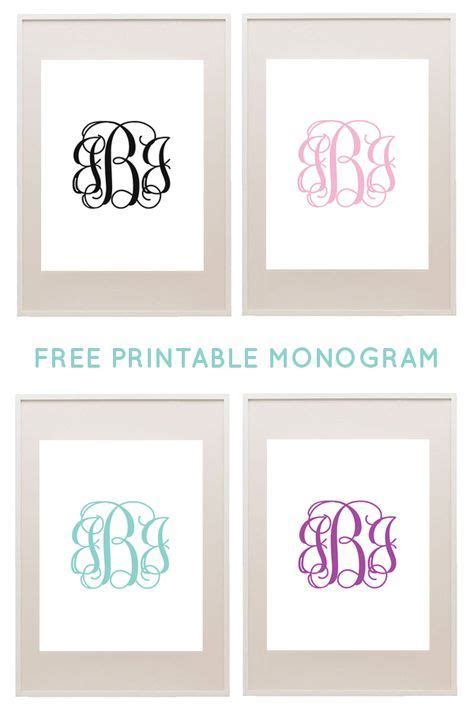 Monograms Make Your Own Monograms Using Our Free Templates Free