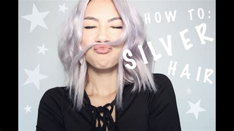 How To Silver Grey Hair Tutorial Youtube