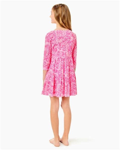 Dresses And Rompers Lilly Pulitzer Girls Girls Mini Geanna Dress Pink