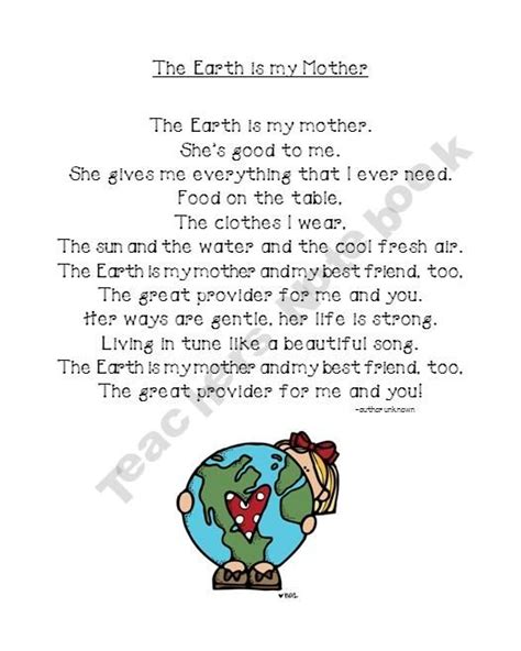 Free Earth Day Poem Earth Day Poems Earth Day Earth Day Activities