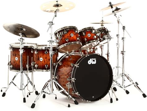 Dw Collectors Exotic Cherry 7 Piece Drum Set Review By Sweetwater