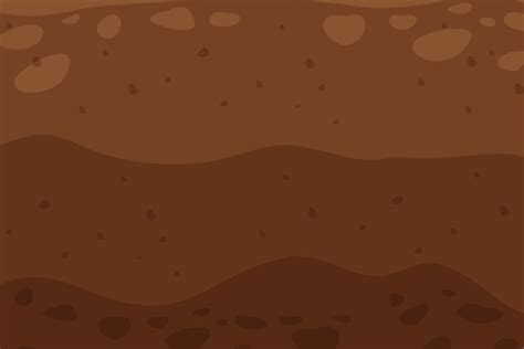 Cartoon Earth Texture ~ Brown Soil Texture Background 433183 Vector Art