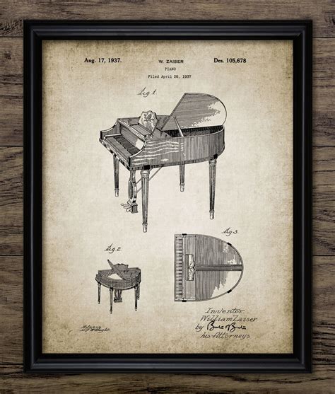Music Room Art Classical Music Art Vintage Grand Piano Print Pianist