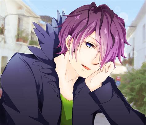 Rainbow Hair Anime Boy