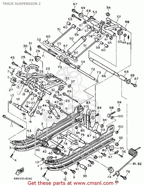 This is the same manual that dealers and models covered: Yamaha Ex570em Exciter 1988 Track Suspension 2 - schematic partsfiche