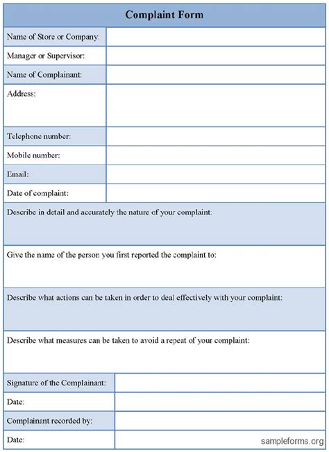 customer complaint form excel template  quote customer