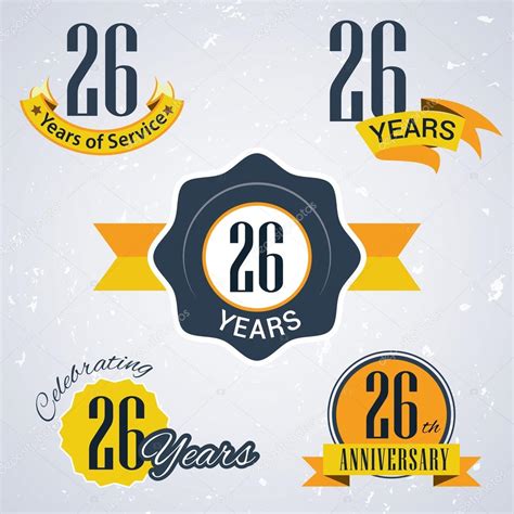26 years of service, 26 years . Celebrating 26 years 