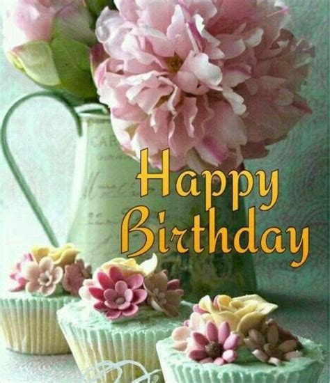Pin By Rineke Jungst Tinga On Cards Happy Birthday Flower Happy