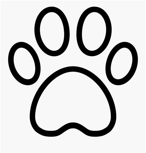 Dog Paw Prints Dog Paw Print Outline Clipart Free Tailgate Wikiclipart