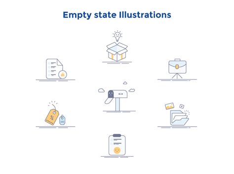 Empty State Illustrations Behance