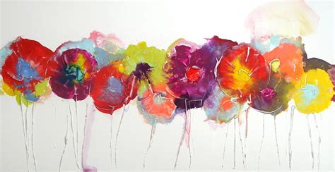 Large Flower Canvas Print By Caroline Ashwood Art Ready To Etsy
