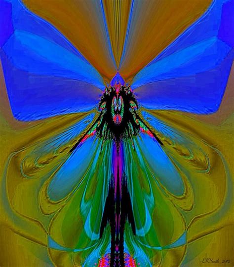 Beauty Of The Butterfly 2 Abstract 3 Painting By Lynda K