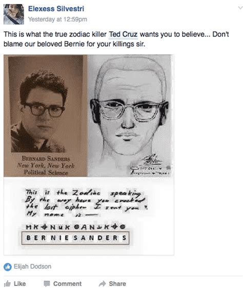 In A Hilarious Turn The Internet Wants Ted Cruz To Be The Zodiac Killer Social News Daily