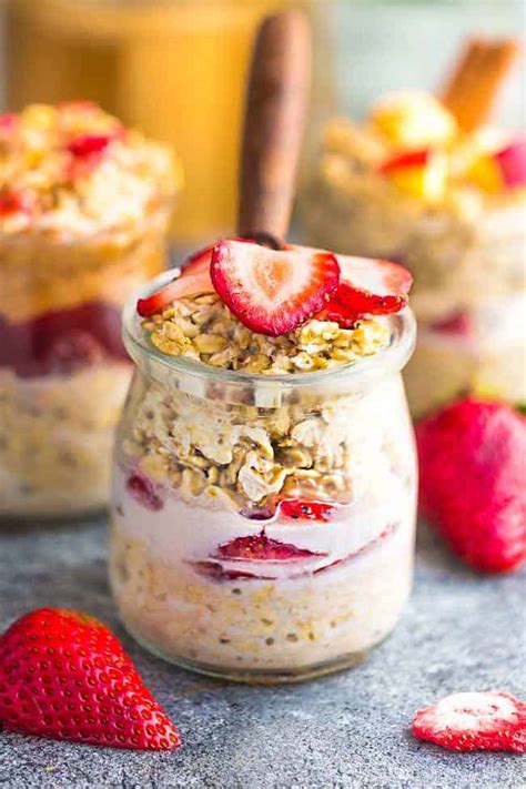 A basic recipe for overnight oats is one part raw rolled oats and one part cold milk. Overnight Oats - 9 Recipes + Tips for the BEST Easy Meal ...