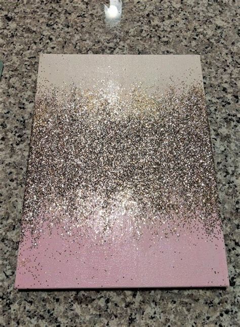 Handmade Abstract Glitter Painting Custom Modern Chic Home Etsy In