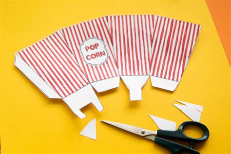 See more ideas about box template, popcorn box template, popcorn box. DIY Movie Popcorn Box + Free Printable | Make and Takes