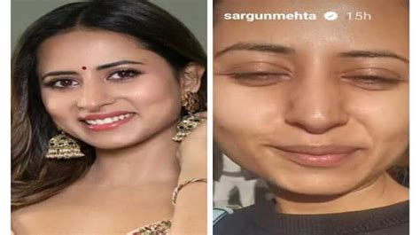 Punjabi Actress Sargun Mehta Shares Her Withouth Makeup Photo On Social