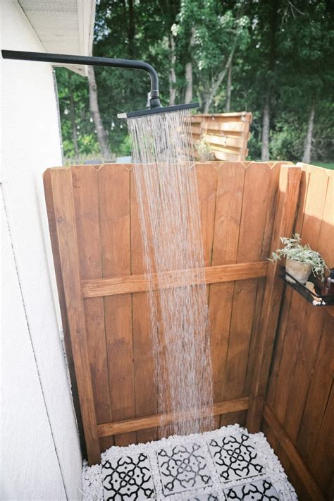 Build A Simple Outdoor Shower