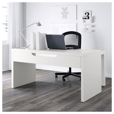 With the malm bedroom series you can furnish your entire bedroom in the same, matching style if you want. MALM Desk with pull-out panel, white, 59 1/2x25 5/8 ...