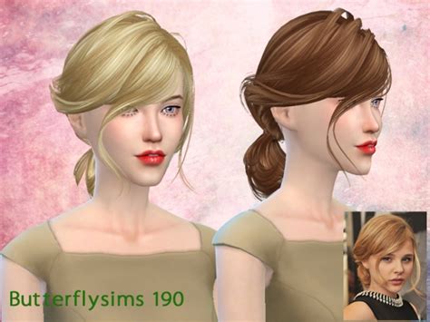 B Flysims Hair 190s By Yoyo Pay At Butterfly Sims Sims 4 Updates