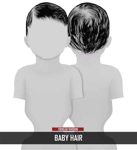 Baby Hair Ts2 To Ts4 Conversion Compatible With Sims Baby Sims