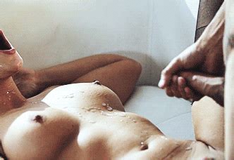 Cumshot On Her Beautiful Abs And Chest As She Is Malefucker