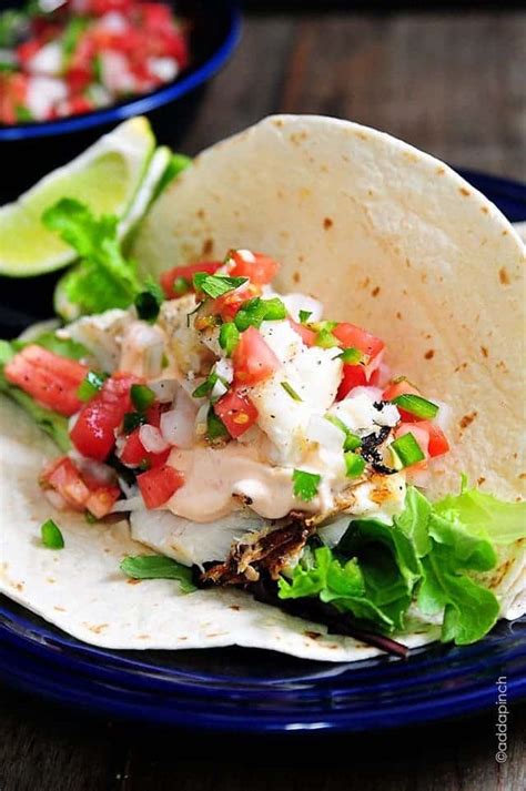 We make this in a food processor and one of the key elements is the blending of sour cream and avocado. Fish Tacos Recipe - Add a Pinch