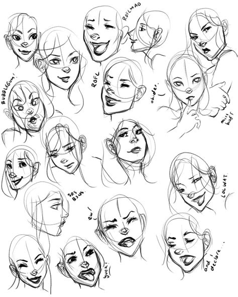 Facial Expressions Practice 1 Facial Expressions Drawing Drawing Face Expressions Drawing